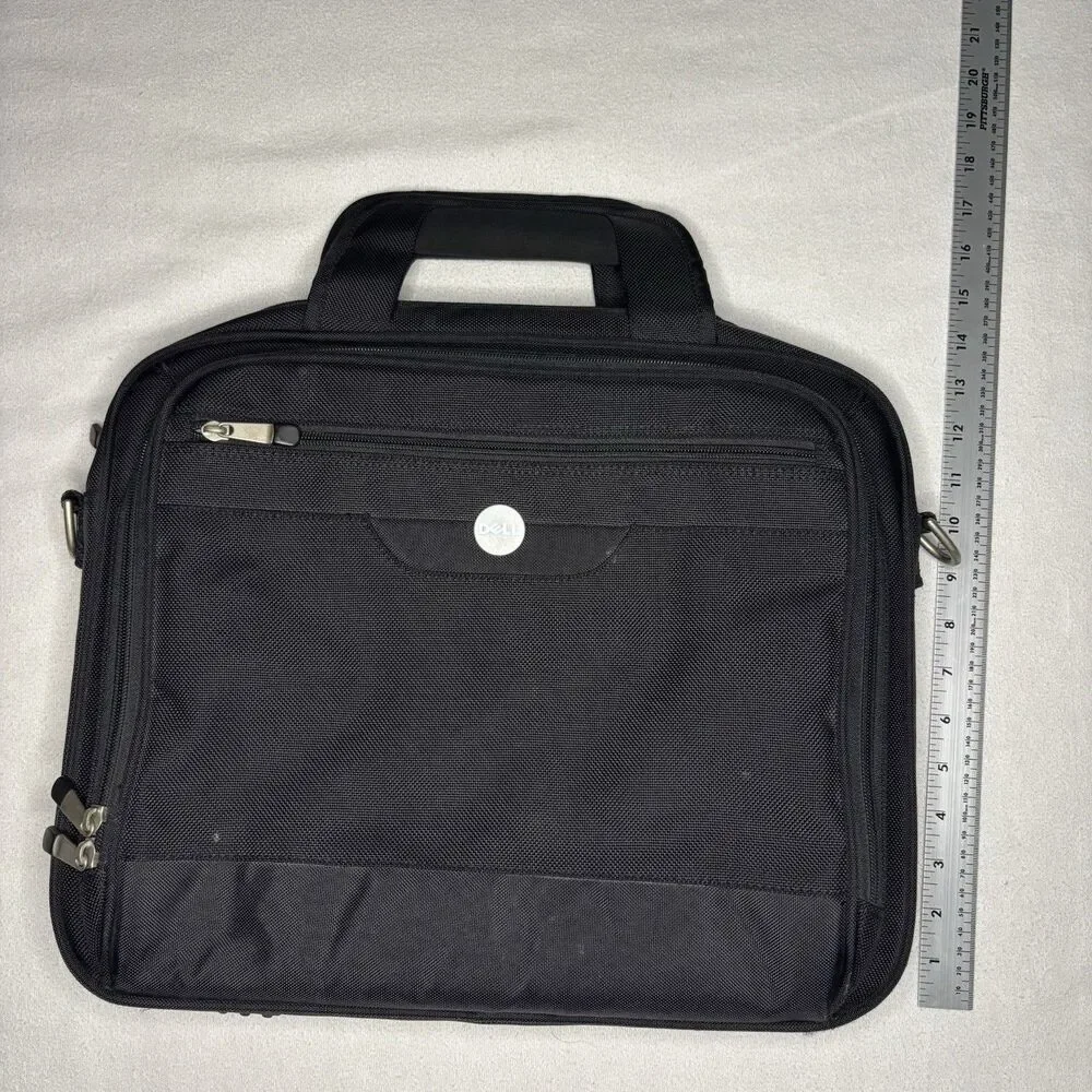 Dell Laptop Briefcase Bag Unisex XL Black Ballistic Nylon Travel Business